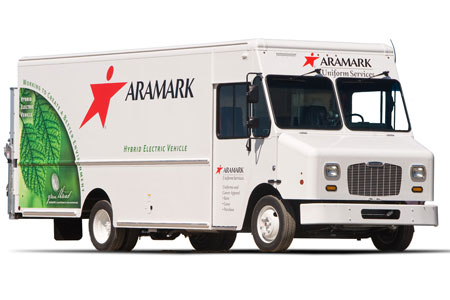 Custom Aramark walk-in van